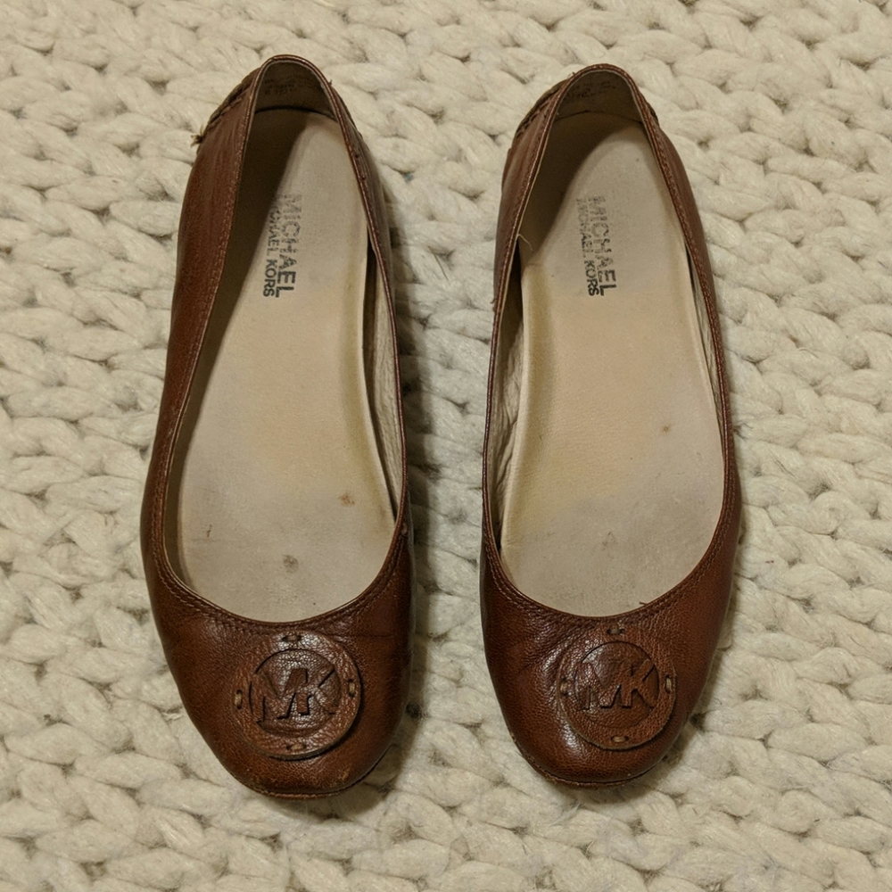 Leather flats